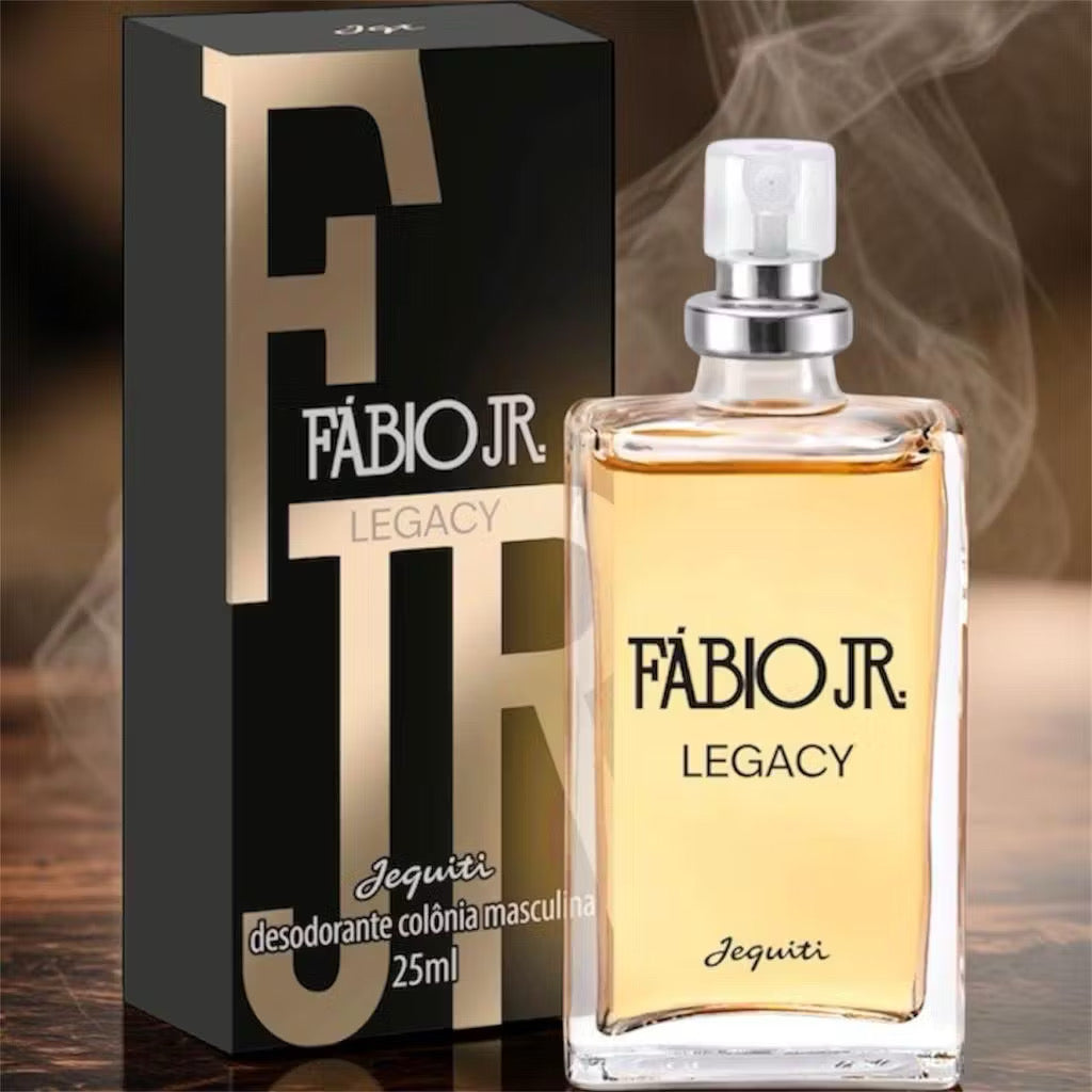 Jequiti Fábio Jr. Legacy 25ml Colônia Masculina Sofisticada e Marcante para Homens