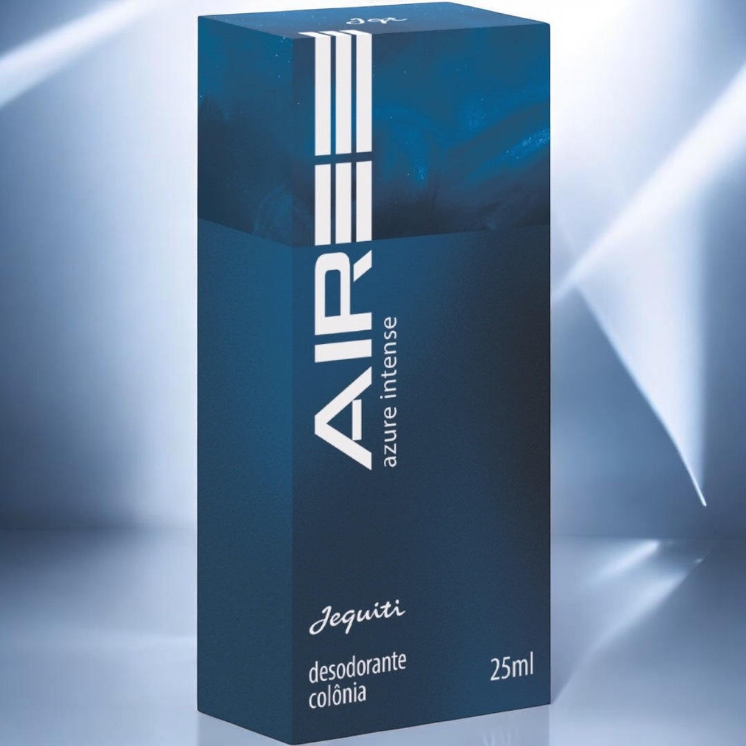 Jequiti Aire Azure Intense 25ml - Colônia Masculina Refrescante e Sofisticada para Homens
