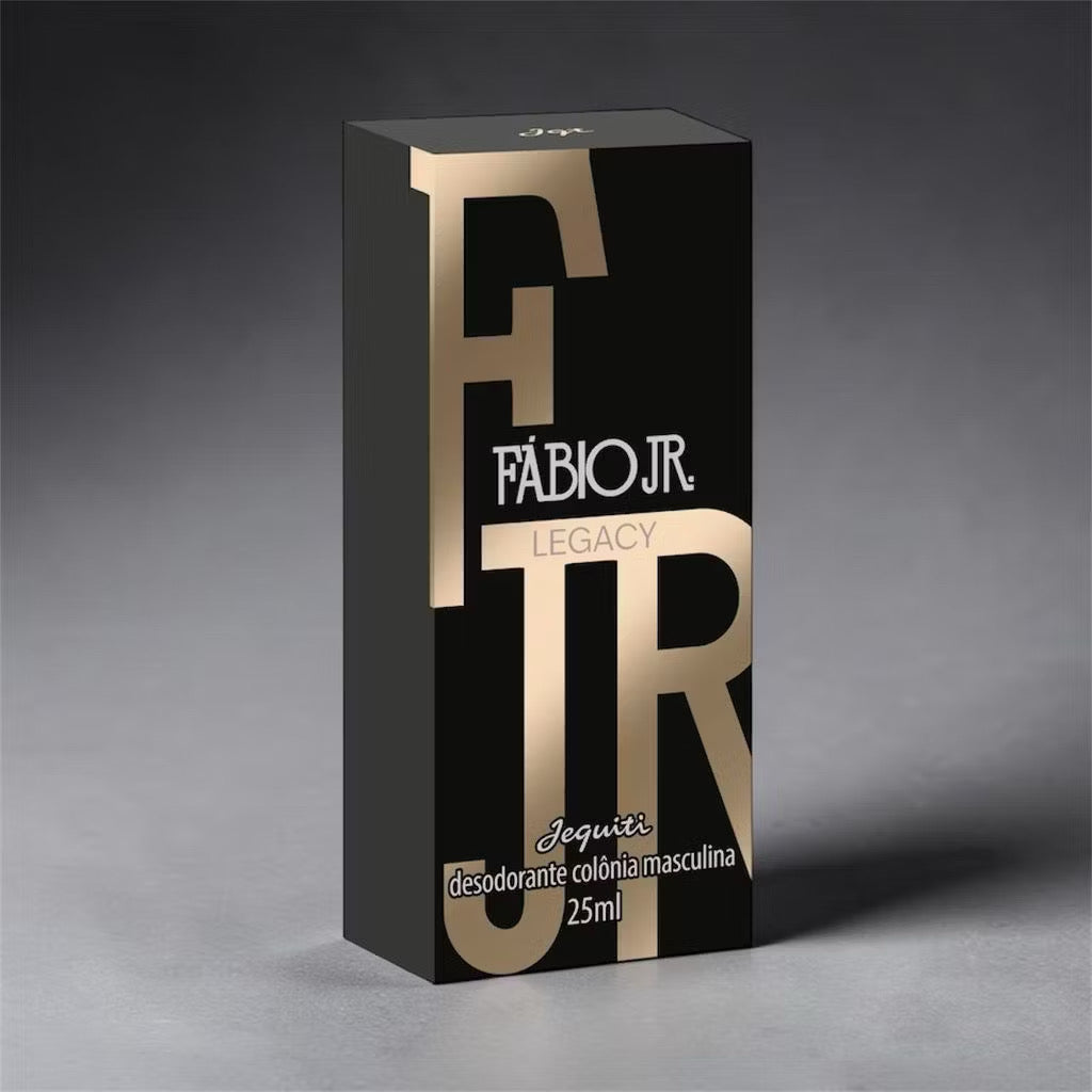 Jequiti Fábio Jr. Legacy 25ml Colônia Masculina Sofisticada e Marcante para Homens