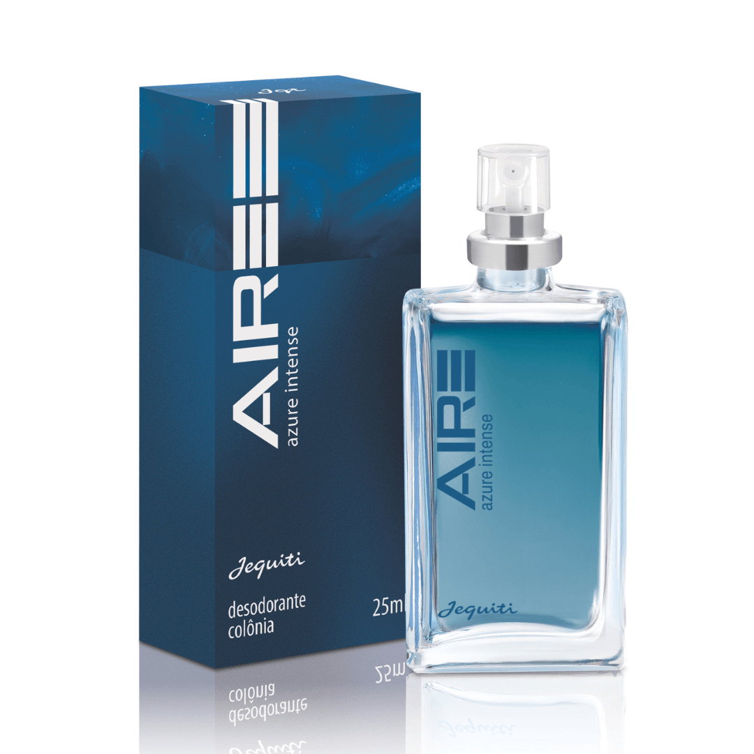 Jequiti Aire Azure Intense 25ml - Colônia Masculina Refrescante e Sofisticada para Homens