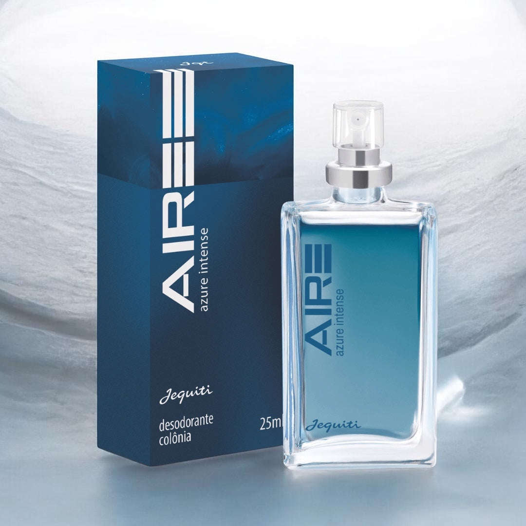 Jequiti Aire Azure Intense 25ml - Colônia Masculina Refrescante e Sofisticada para Homens