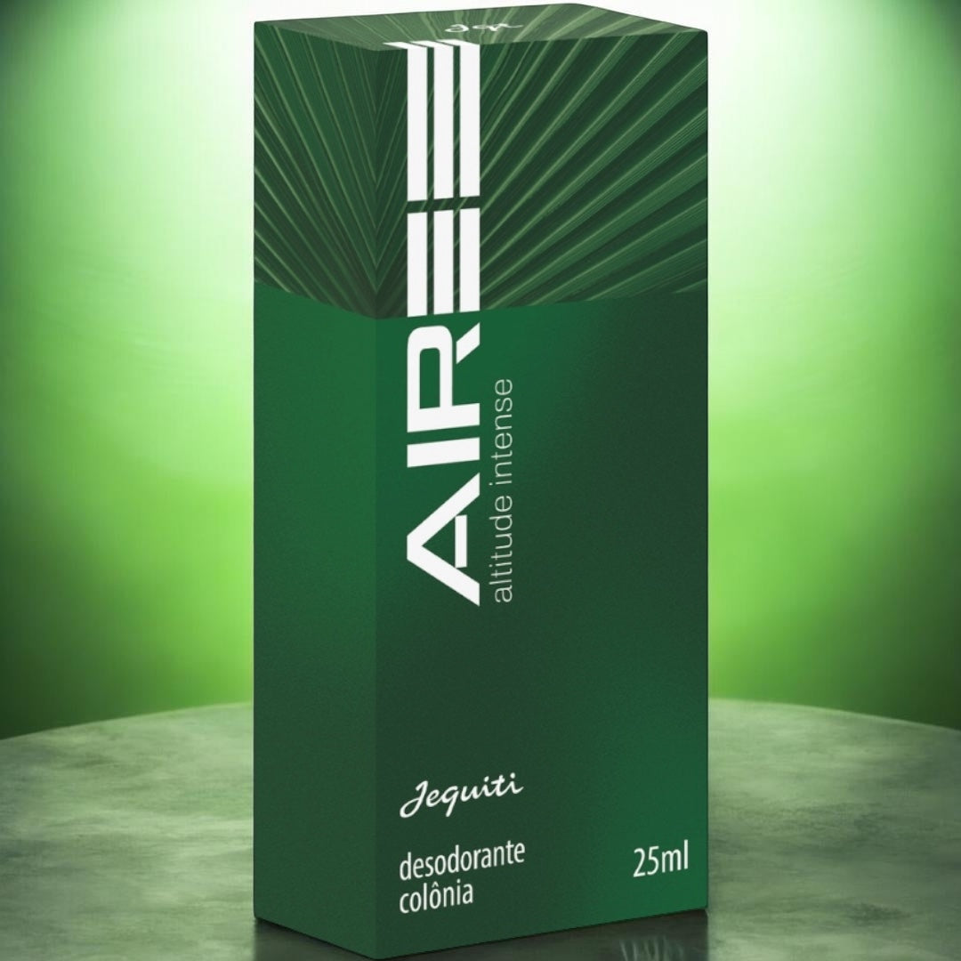 Jequiti Aire Altitude Intense Desodorante Colônia Masculina 25ml Frescor Intenso e Energia Natural para Homens