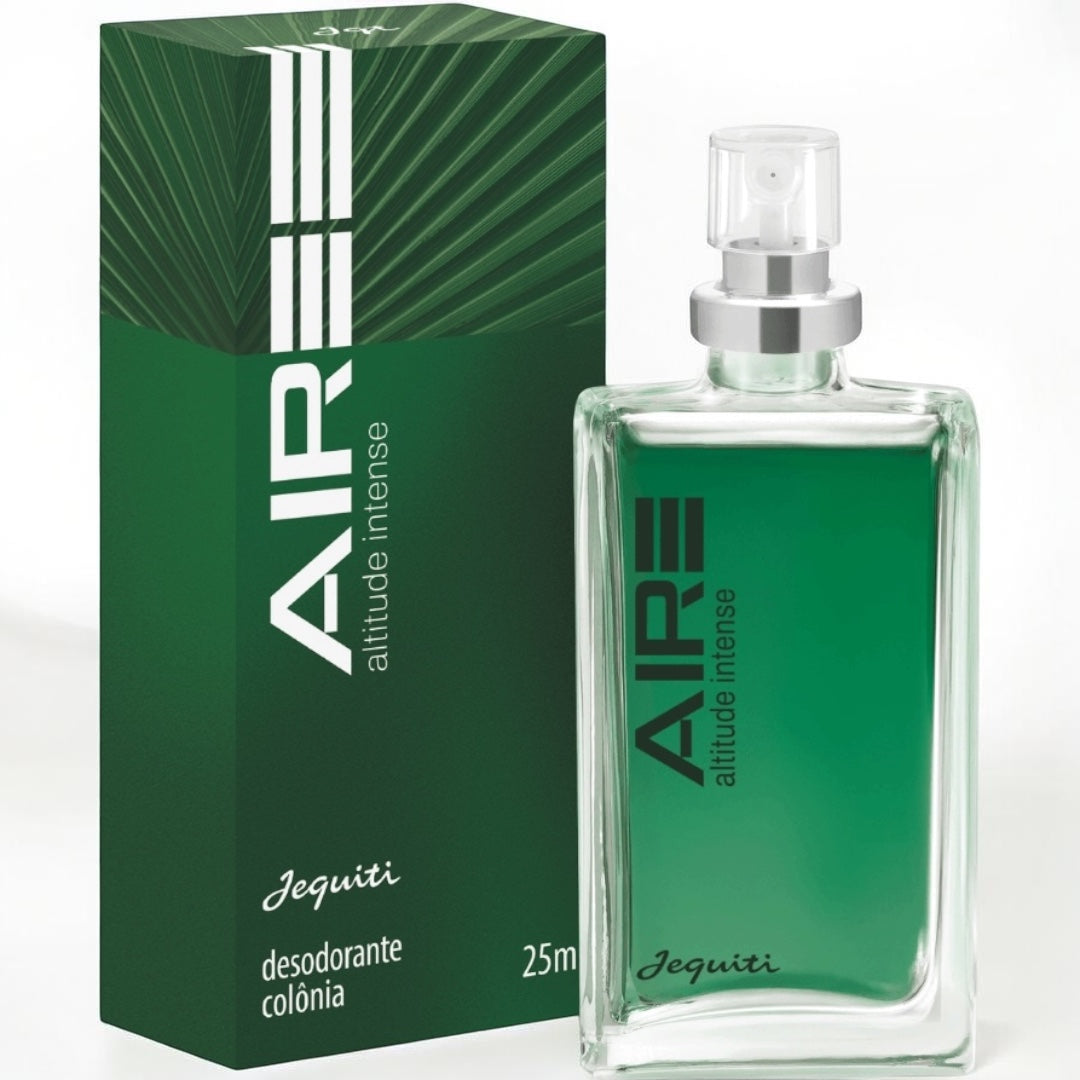 Jequiti Aire Altitude Intense Desodorante Colônia Masculina 25ml Frescor Intenso e Energia Natural para Homens